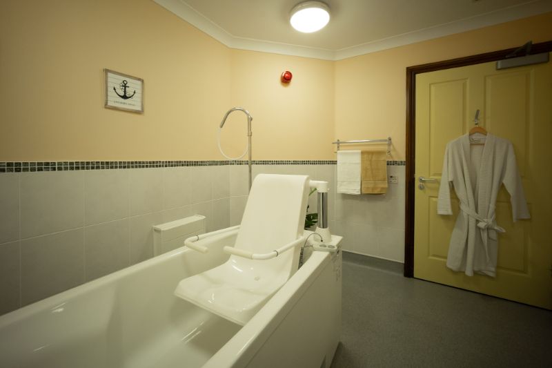 one of our en suite bedrooms with an adapted bath