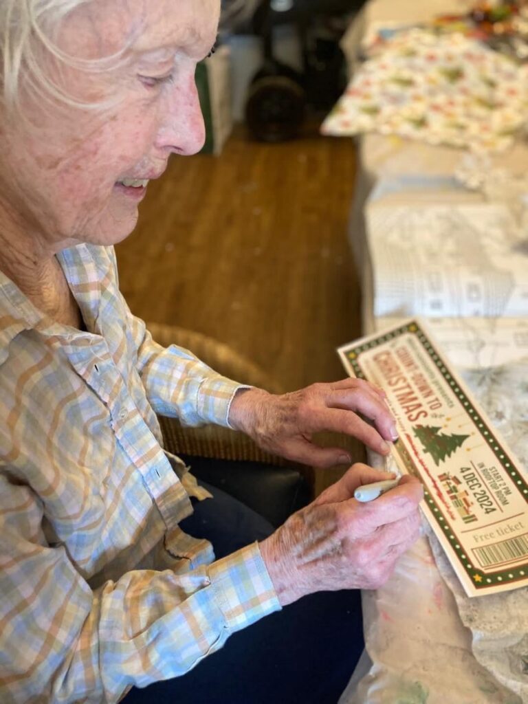 resident making a free ticket