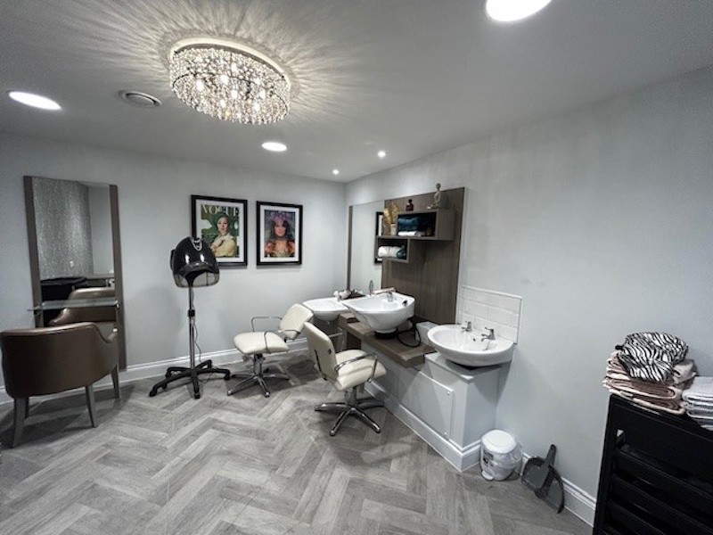 our refurbished hair salon at Longbridge Deverill